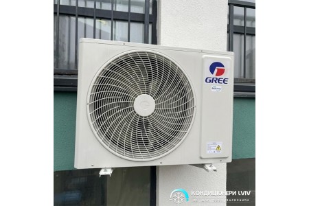 Монтаж кондиціонера Gree So-Cool GWH12APAXF-S6DBA3A у високоповерхівці м. Львова